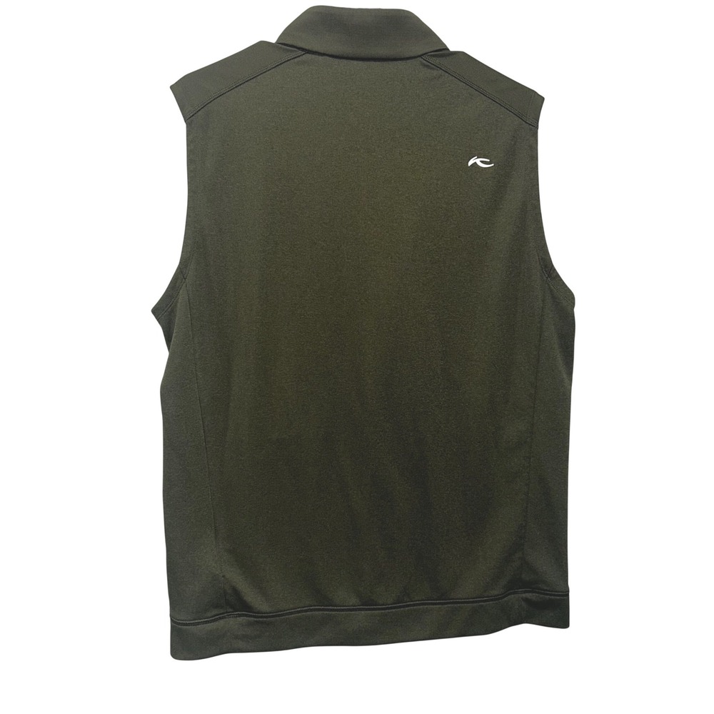 KJUS Westport Vest Men's 50/M Dark Olive Full Zip Stretch UPF 50 + Windproof - Picture 6 of 7